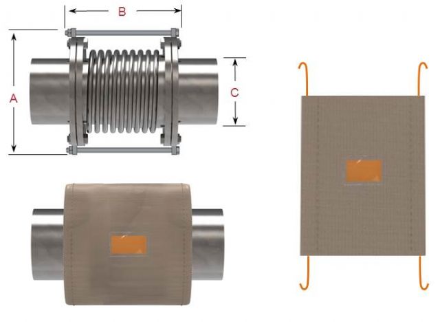 PTFE Braced Expansion Joint Guards